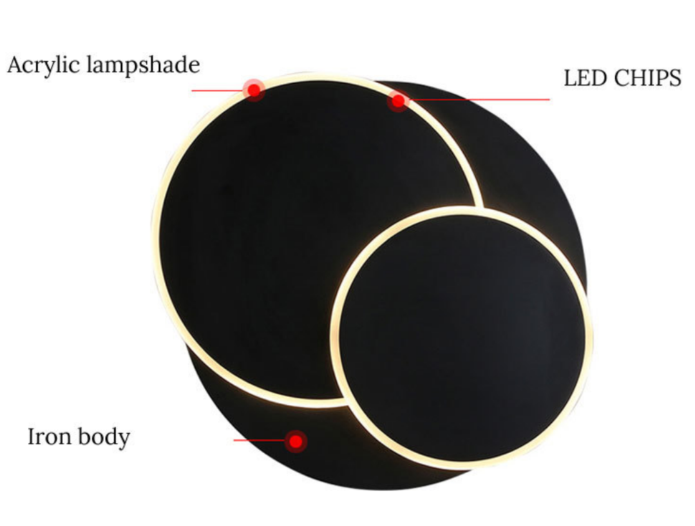 Vierkante LED Wandlamp voor Slaapkamer woonkamer wit zwart blaker wandlampen 360 graden Draaibare Metalen 18W/24W armaturen
