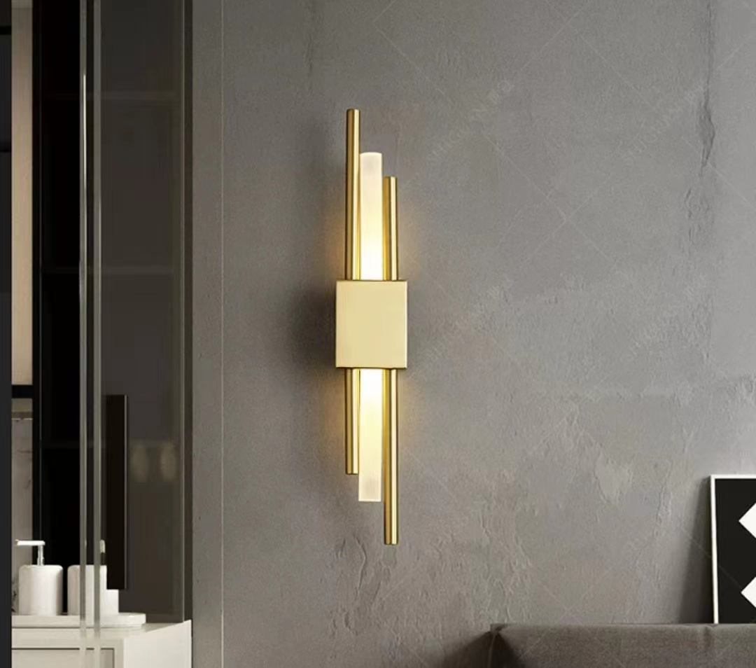 6W lange strip wandlamp woonkamer achtergrond muur studeerkamer slaapkamer bedlampje eenvoudig modern Scandinavisch licht luxe creatief raster