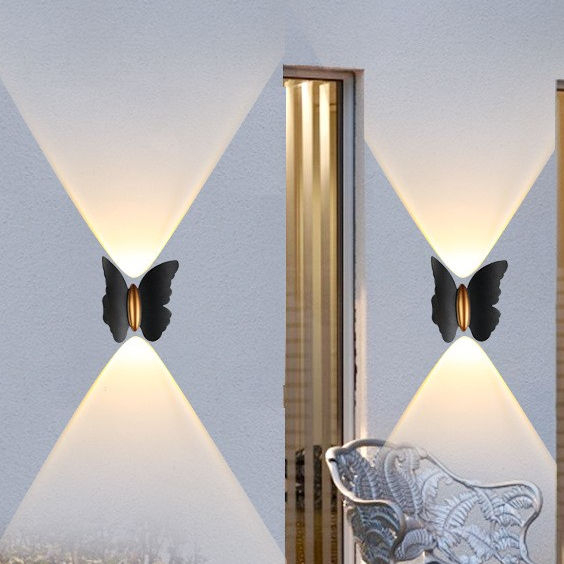 6W LED-wandlamp vlindervormige buitenwandlamp IP65 waterdichte wandlamp voor tuindecoratie gangpad beugellicht