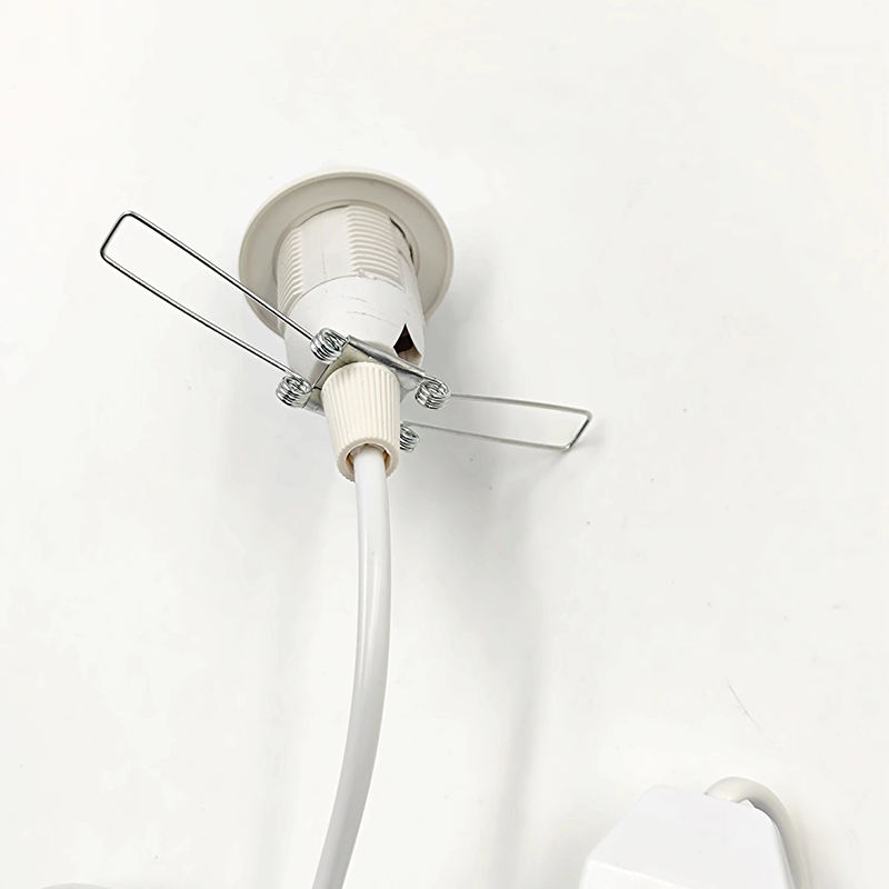 EU Plug Vintage Netsnoeren Lijn Schakelaar en E14 Lamp Licht Socket Twisted Wire Cord Lamp Houder Himalaya Zout Plug 301 Dimbaar