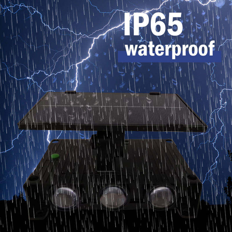 GISUN Nieuw product Intelligente lichtregeling Automatisch opladen 6W RGB Solar Wandlamp Led waterdicht licht voor tuin