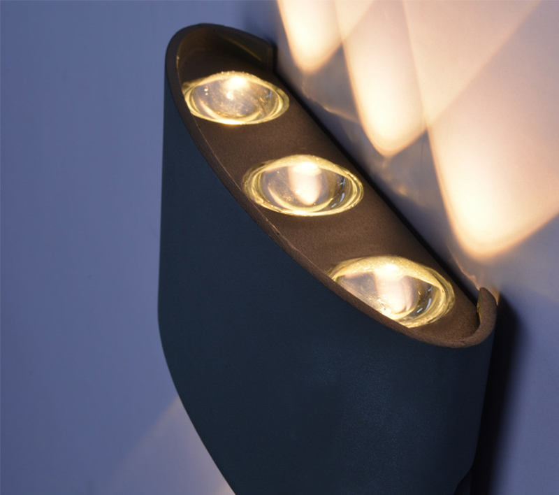 4W 6W 8W 10W 12W Ovale Up En Down Outdoor Waterdichte Wandlamp Gemonteerd waterdichte IP65 Buitenmuur Licht Veranda Tuin Licht