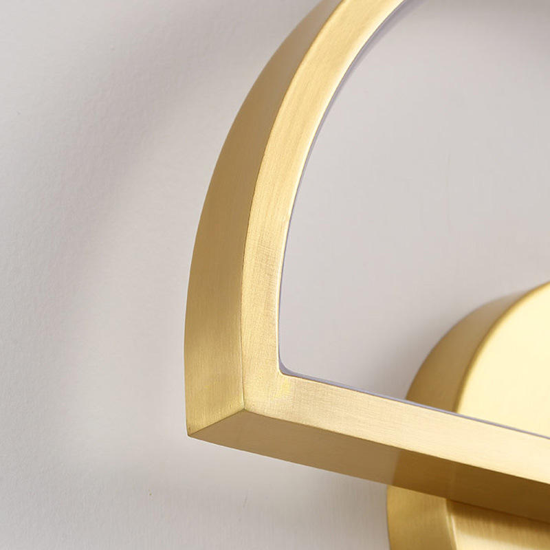 Moderne minimalistische koperen wandlamp Amerikaanse gangpad gang slaapkamer nachtkastje studielamp Nordic creatief LED-spiegellichtmeubilair