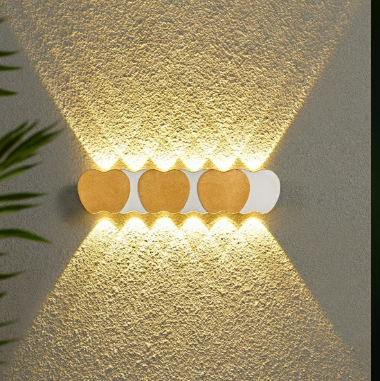 Nieuwe Gang Trappen Verlichting Led Wandlamp Outdoor Waterdichte IP65 Up En Down Wandkandelaar Acryl Licht Tuinverlichting 220V
