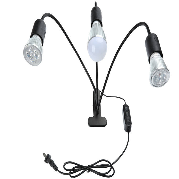 Grensoverschrijdende LED-cliplamp Enkele kop Dubbele kop Driekoppige clip Lamphouder E27 Universele lamphouder met clip