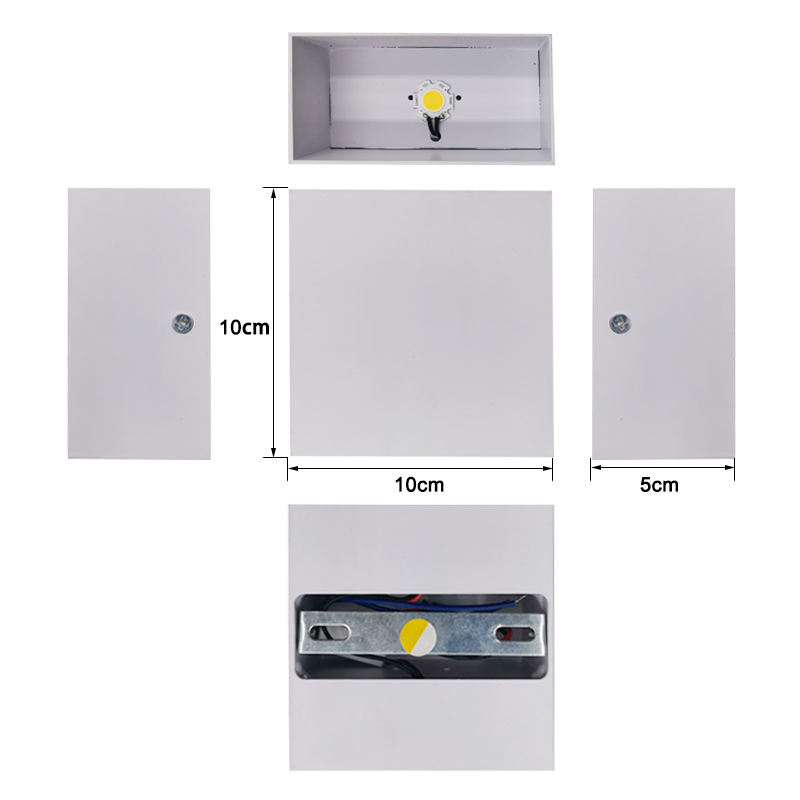 6W COB Indoor Led Leeslampen Nachtkastje Wandmontage Bedlampje Dimbare Bedlampje Modern Bedlampje Wit Bedlampje