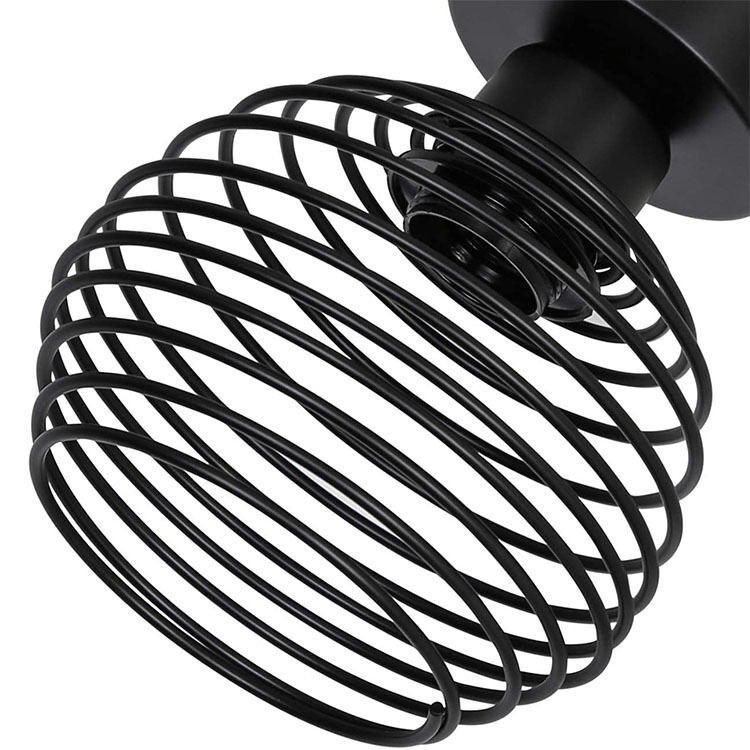 interieur vintage ijzeren e27 plafondverlichting armaturen voor gang gangpad indoor retro led plafondlamp voor slaapkamer woonkamer zwart