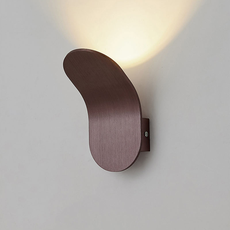 5W LED Indoor Wandlamp Hoge kwaliteit Nachtlampje Bruin Zwart Wit Grijs Shell Behuizing Moderne LED Wandlamp