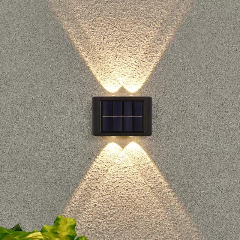  op en neer zonne-wandlamp buitendecoratie tuin binnenplaats thuis wandlamp waterdicht lichtgevend buiten