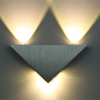 3W9W moderne driehoek indoor wandgemonteerde LED-wandlamp voor thuis Aluminium woondecoratie wandlamp