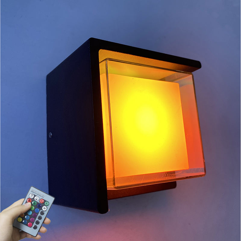 outdoor led wall IP65 Tuya graffiti smart APP controle kleurrijk dimmen waterdichte outdoor wandlamp modern licht buiten