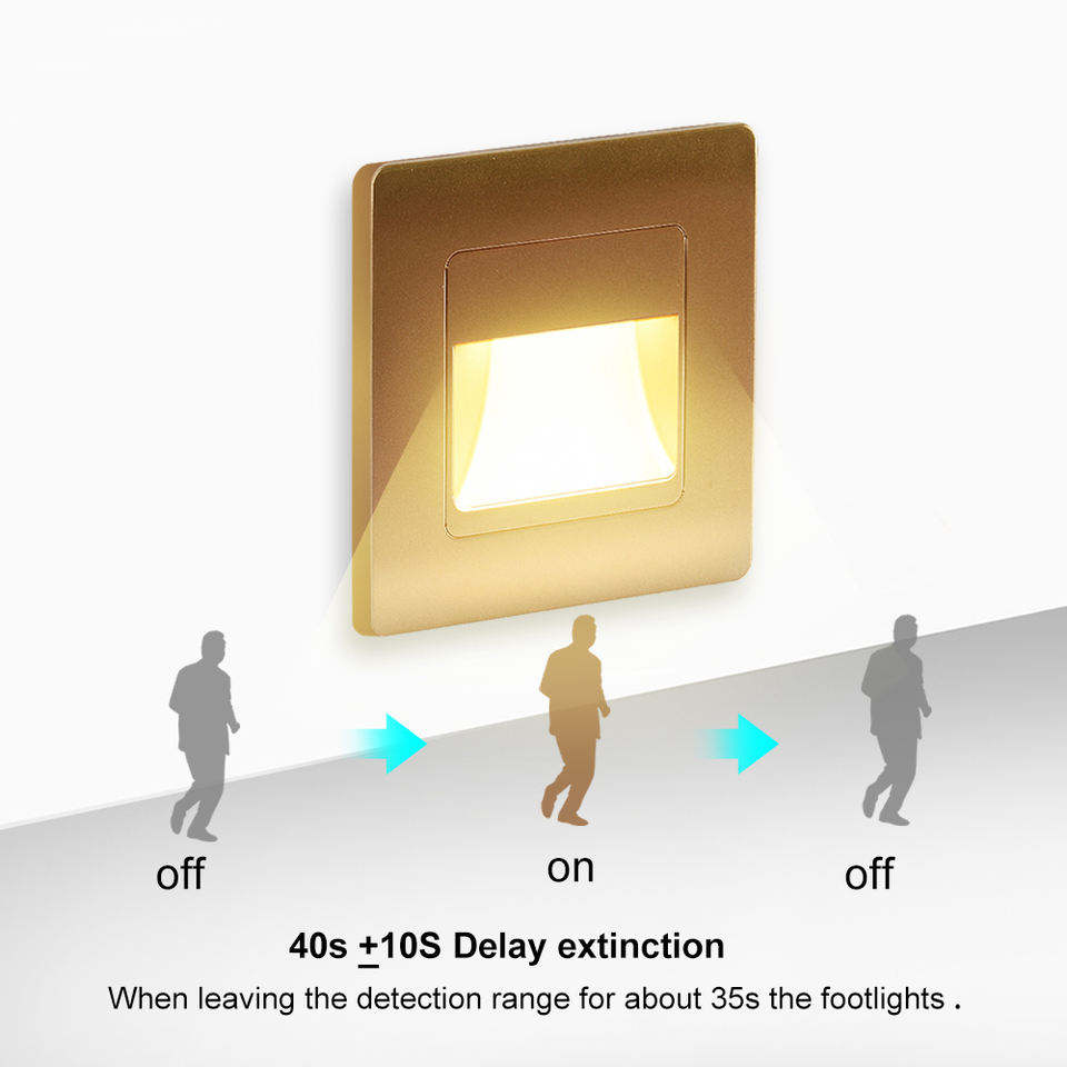 Verzonken Begraven Vloerlamp Traptrede Licht Led Stap Verlichting AC85-265v Waterdichte IP54 LED Outdoor Indoor Stap Verlichting Led Verlichting voor Trappen
