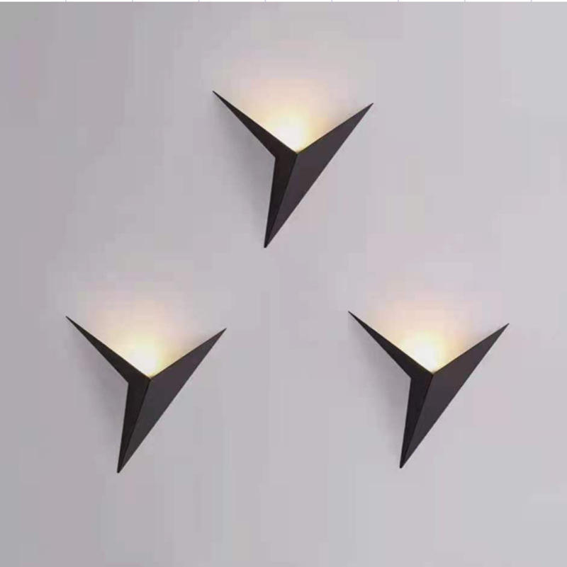 Aluminium Verzonken Trap Licht Led Trap Wandlamp 3w Indoor Zwart Lichtgevende Witte Body Lamp led kamerverlichting