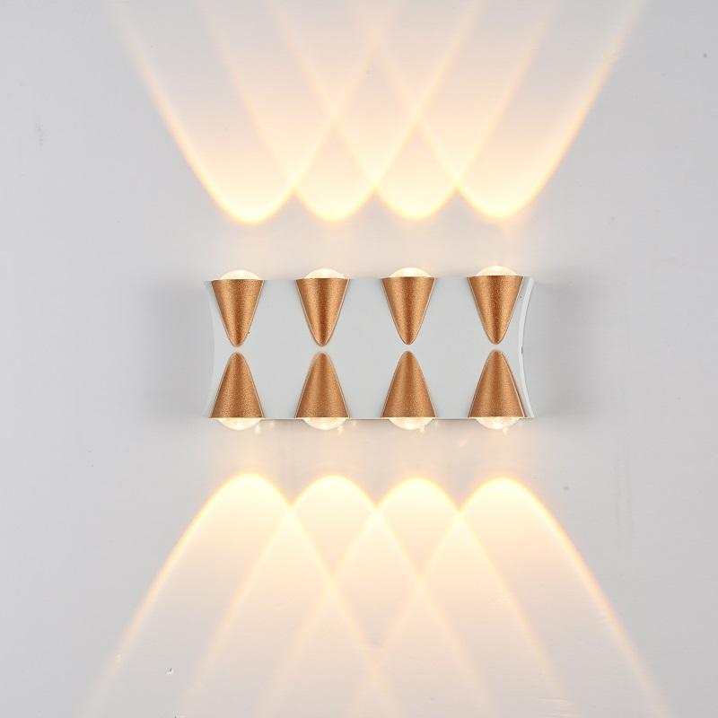 LED Wandlamp Waterdicht IP65 Aluminium Tuin Wandlamp Goud Zwart Wit Licht Binnen en Buiten Wandlamp