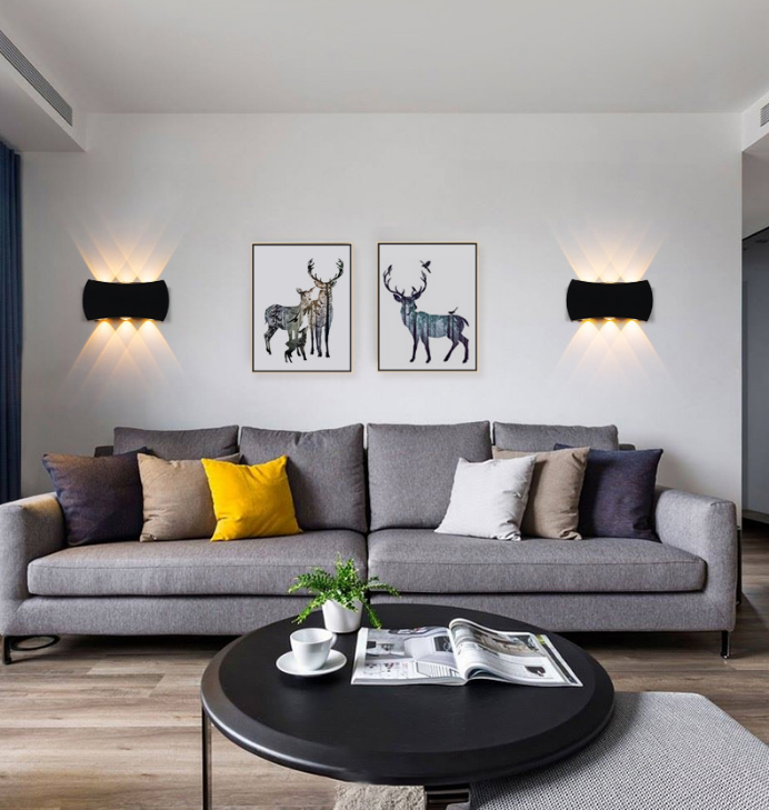Moderne Minimalistische Outdoor Indoor Hotel Gangpad Gang Deur Binnenplaats Trap Veranda LED Waterdichte Maan Wandlamp