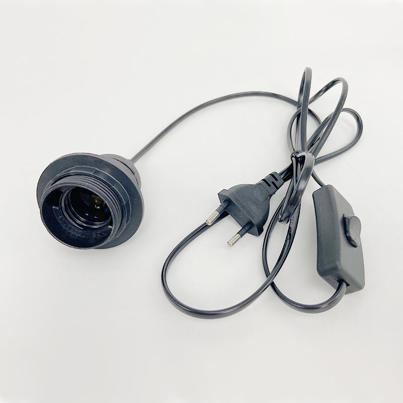 E27 E14 US AU UK EU Verlengsnoer Met 303 Schakelaar Kabel 1.8 m Schroef Base Lamphouder LED hanglamp Head Bulb Socket