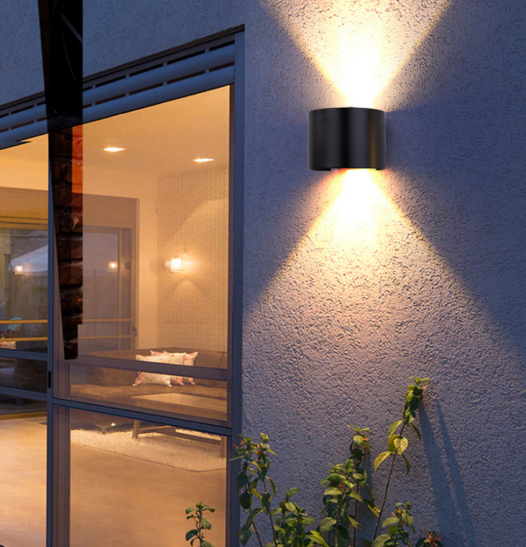Bewegingssensor 12W LED Wandkandelaar Waterdicht IP65 Veranda Tuin Up En Down Wandlamp Halfronde Waterdichte Wandlamp