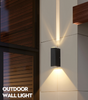 6W moderne led zwarte shell beam light waterdichte wandlamp buiten nachtlampje op en neer wandlampen voor thuis