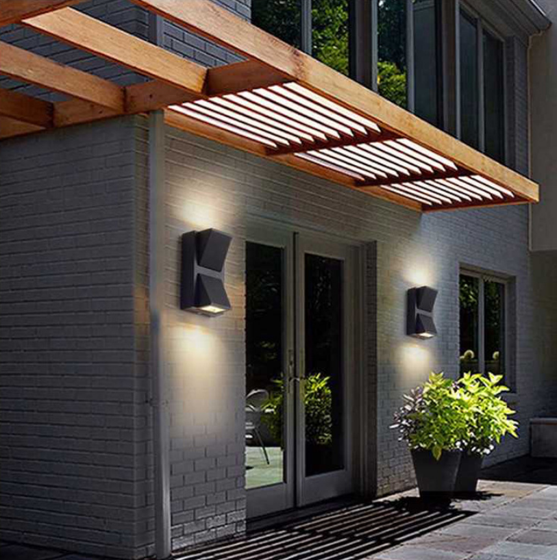 Outdoor Verlichting Waterdichte Wandlamp Moderne Aluminium Up En Down Led Wandlamp Exterieur Tuin Yard Veranda Licht