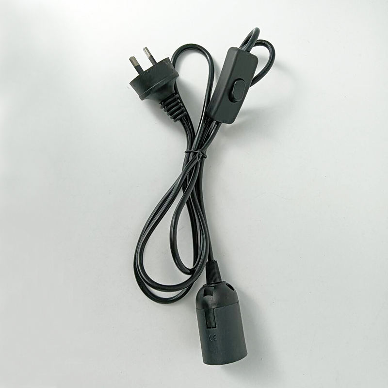 1.8M EU Dimmer Netsnoer Kabel E27 Lampvoeten ronde plug met schakelaar draad voor kroonluchter E14 Lamp houder Lamp 220V 110V
