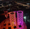 Romantische bureaulamp Hotel bureaulamp Hot bureaulamp Touch Rose RGB afstandsbediening Tafellamp Crystal Charge LED Strip Rose Lamp Romantisch 16 kleuren nachtlampje