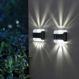 Transparante op en neer zonne-wandlamp Buiten Waterdicht Huishouden Tuin Terras Balkon Sfeer Decor Licht