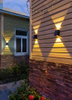 Solar Wall Washer Outdoor Garden Home Wandlamp Waterdicht Op en neer Verlichting Lamp Villa Decoratieve Tuin Wandlamp