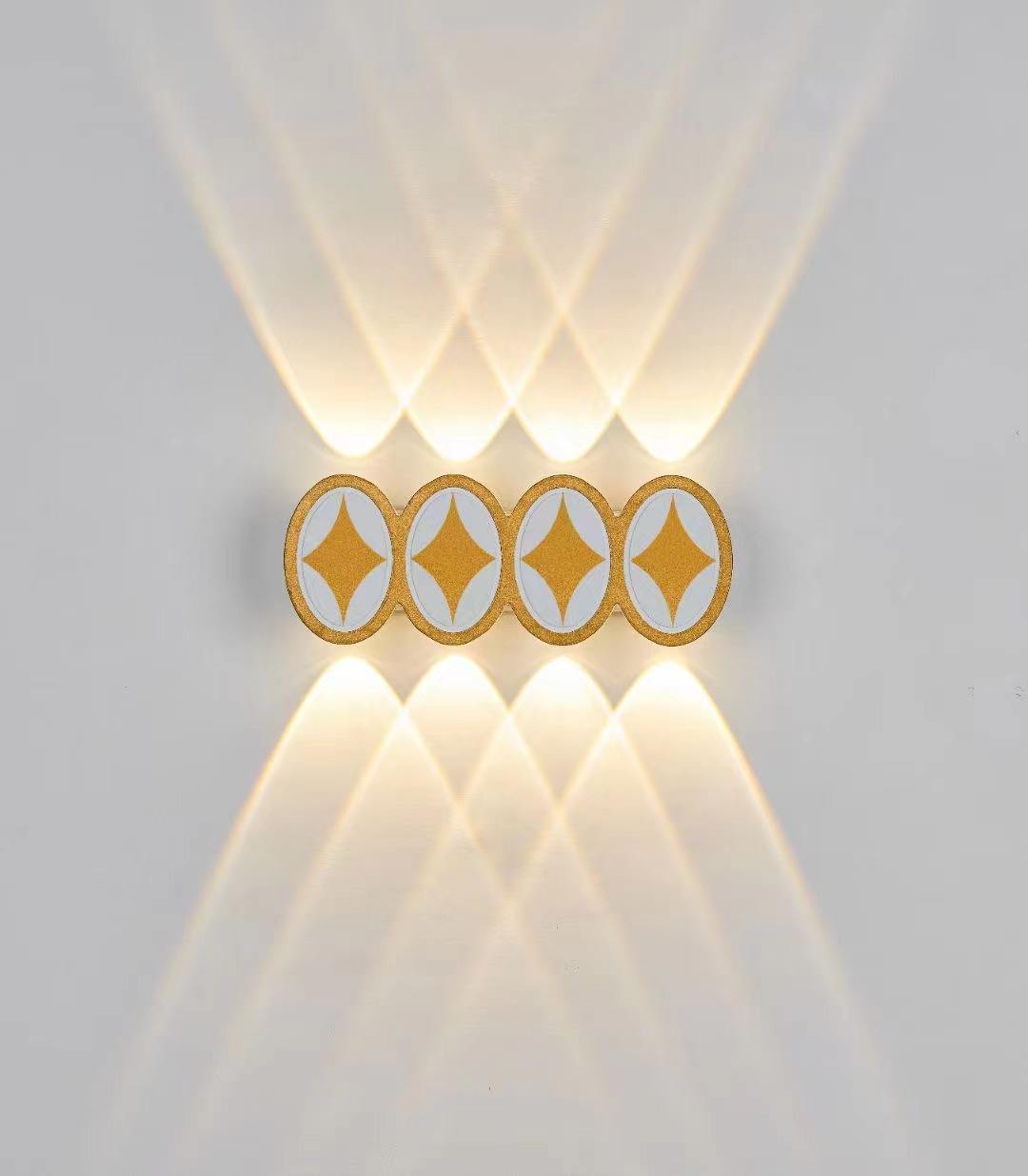 Goud Eenvoudige Moderne Stijl Aplique Led Pared Wandlampe Waterdichte Lamp Armatuur Lichtgevende Verlichting Blaker Indoor Decoratie Licht