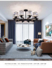 70W Hanglamp eetkamer kroonluchter foyer kroonluchter Zwart Led Nordic Design Aluminium Moderne Lichtgevende Lamp Verlichting Woonkamer Pakkamer