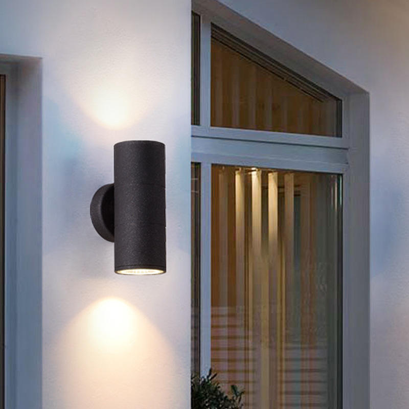 6W COB Up En Down Dual-Head Outdoor Led Wandlamp Wandlamp Cilinder Indoor Balkon Armatuur waterdicht IP65 Veranda Lamp