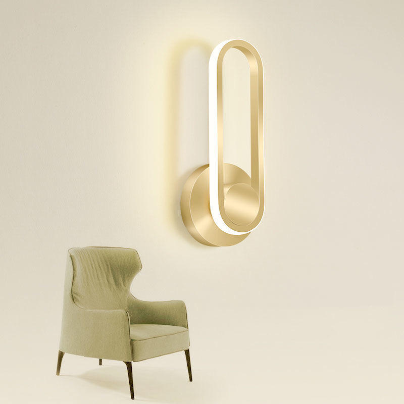 Draaibare Touch Slaapkamer Wandlamp Nachtkastje Indoor Woonkamer Led Wandlampen Armatuur Trap Licht Hagood decoratieve lamparas