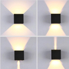 Verstelbare IP65 High Lumen 12W Cube Up en Down Led Outdoor LED Wandlamp