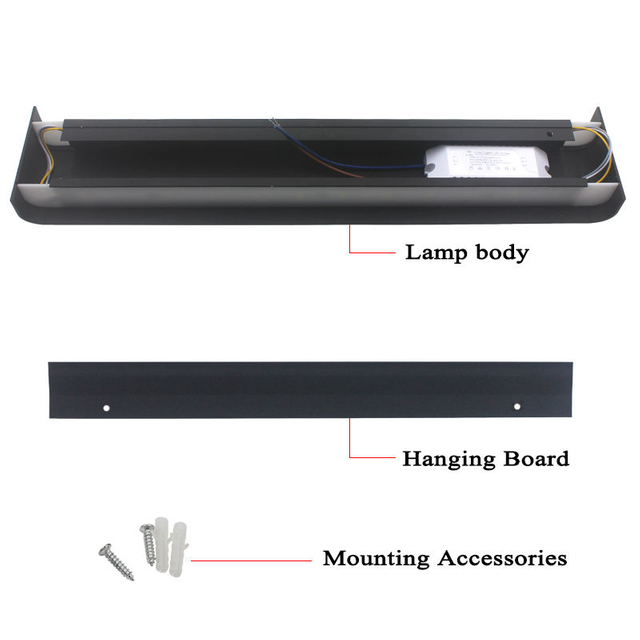 Hot Koop Ed Aluminium Wandlamp 2.4g Smart App Afstandsbediening Strip Up En Down Wandlamp Woonkamer TV Home Lamp Spiegel Voor L