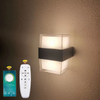 10 * 2W Verlichtingsarmaturen Wandmontage 2.4G LED Wandlamp Drie Kleurtemperatuur met Afstandsbediening Acryl Waterdichte Wandlamp