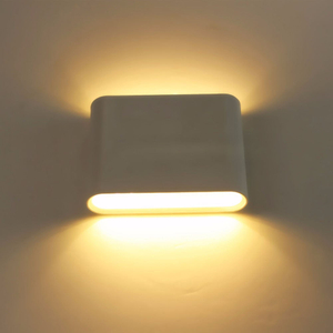 Goed ontworpen wandlamp vierkant 6W op en neer buitenlicht geleid met fabrieksgroothandelsprijs waterdichte verlichting