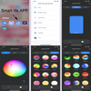 APP Controll Smart IP65 LED 9W Waterdichte Wandlamp Op en neer Wandmontage RGB Nachtkastje Licht 16 Kleur Veranderende Kubus Waterdichte Wandlamp