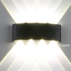 8W waterdichte buitenwandlamp COB aluminium moderne wandlamp voor in de tuin