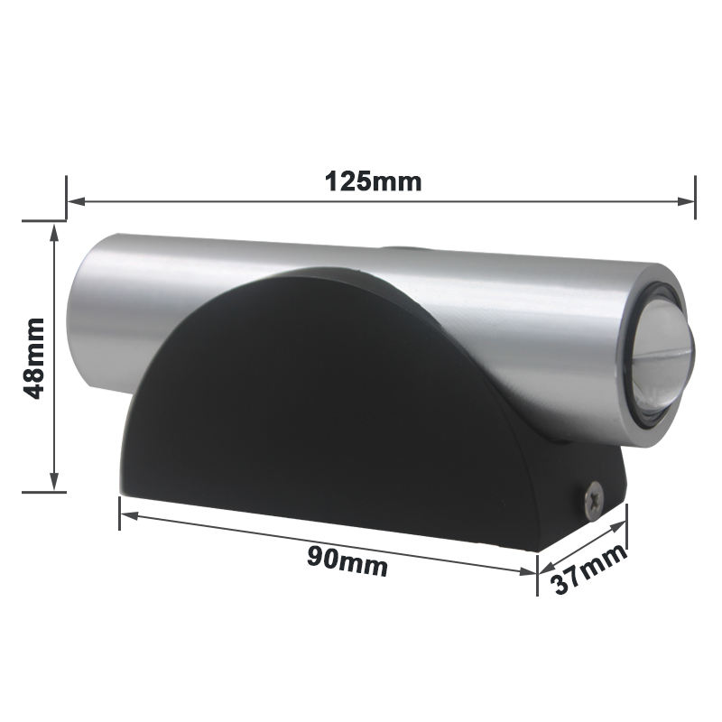 2W 6W Up Down Slaapkamer Verlichtingsarmaturen Energiebesparende Blaker Lamp Aluminium Goede Kwaliteit High End Wandkandelaar