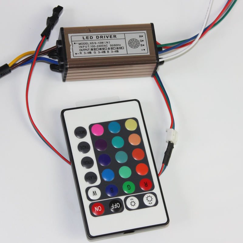10-100W LED Driver AC85-265V DC25-38V Voeding Waterdichte IP66 Led Transformers + RGB Afstandsbediening voor Led Licht DIY