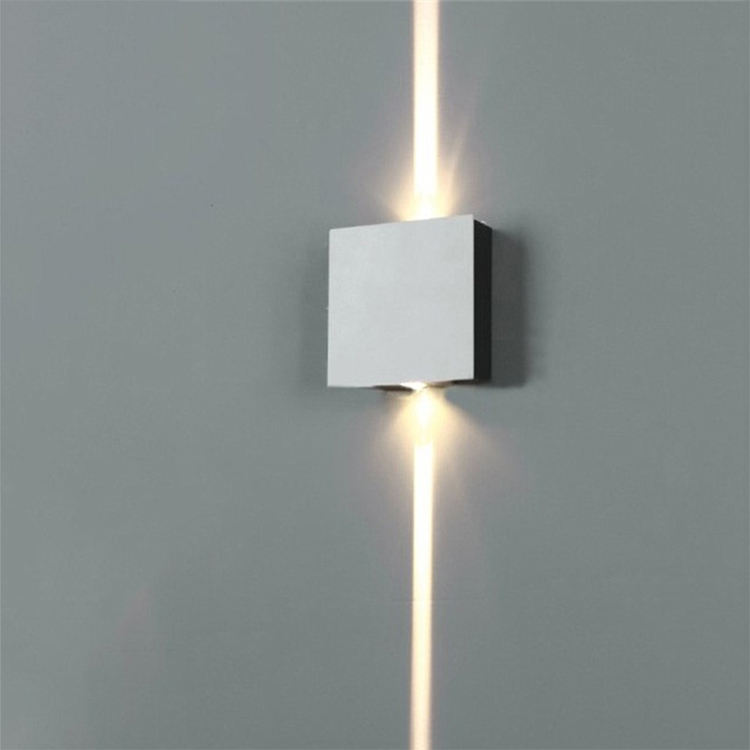 Goede kwaliteit zilveren vierkante led muur lmap loft blaker lamp Fabrieksprijs moderne binnenverlichting