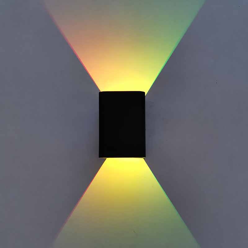 Hoge kwaliteit lage prijs 5W energiebesparende binnendecoratie RGB slimme controller rechthoekige vorm Muurbeugel lamp traplamp