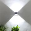 6W 12W waterdichte verstelbare LED-wandlampen opbouw wandmontage buitenverlichtingsarmaturen tuin wandlamp
