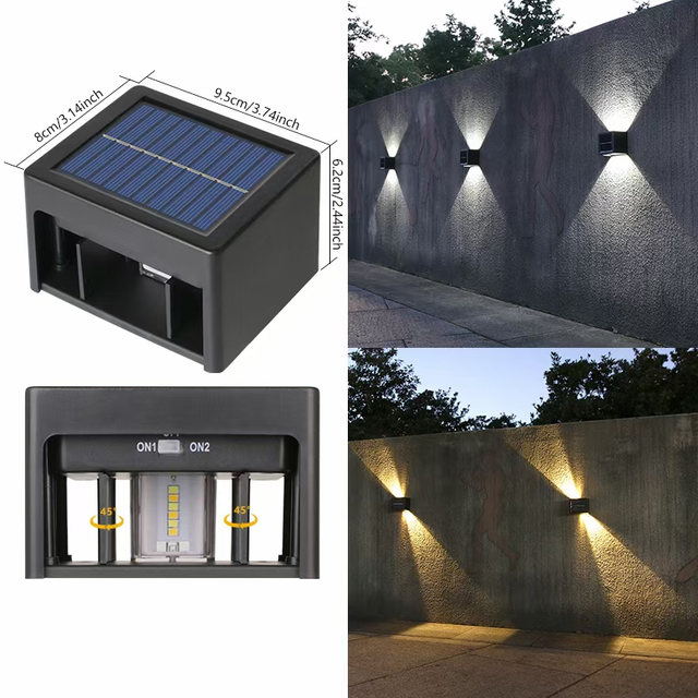 Verstelbare hoek solar lamp wandkandelaar led wandkandelaar led wandkandelaar led outdoor solar lampen outdoor solar lampen led solar light