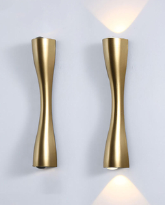 Groothandel Mode Decorate Indoor Zwart Goud Aluminium Acryl Ijzer Woonkamer LED Moderne Wandlamp