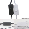 Beste kwaliteit draadstekker Zwart 303 schakelaar met EU US PLUG de beste lampaccessoires