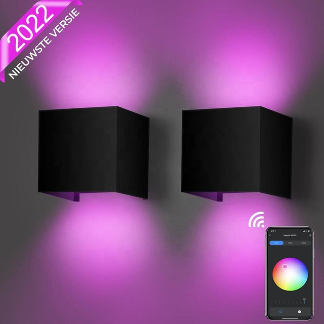 Tuya Smart Led Lamp WiFi Dimbare RGBW 9W AC220V 110V APP Controle Alexa Compatibel Outdoor Waterdichte Led wandlamp