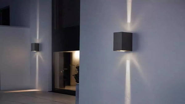 Buiten waterdichte Ip65 vierkante zwart wit 20w moderne led wandlampen voor tuin