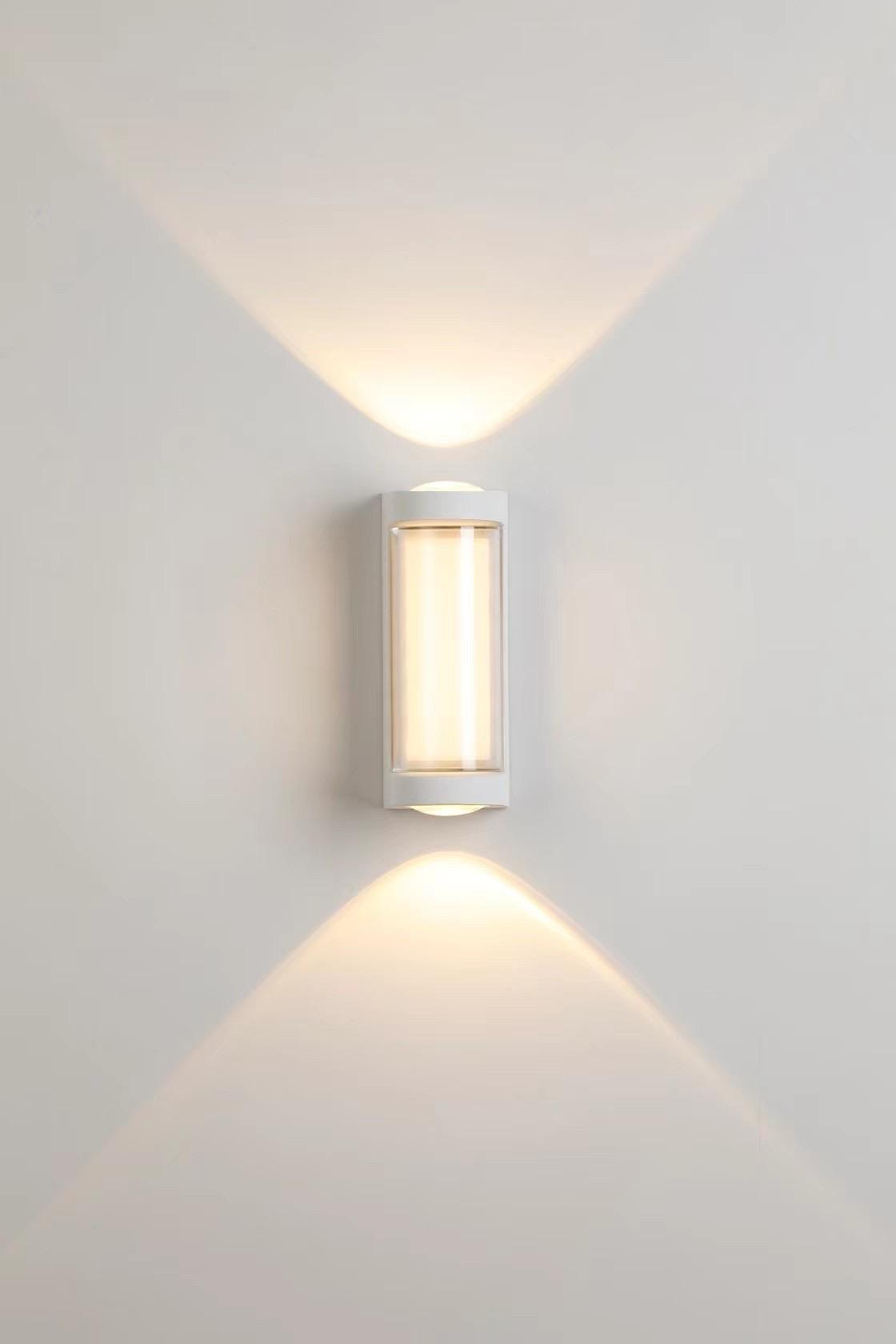 Waterdichte led-wandlamp decoratieve tuinverlichting aluminium op en neer buiten wandlamp led-wandlamp gemonteerd