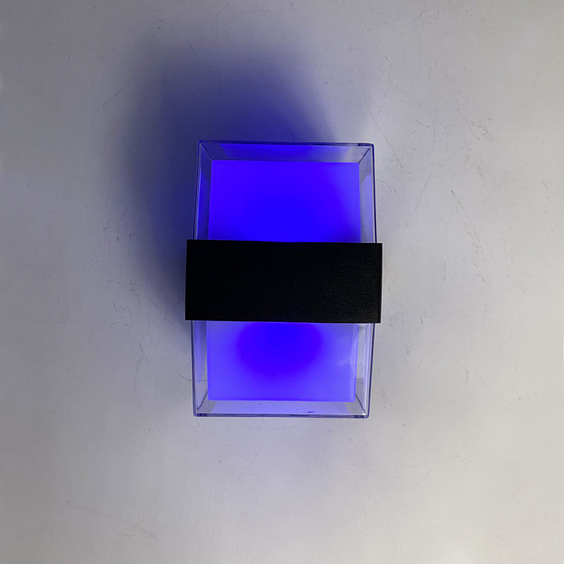2023 Nieuwe Tuya Smart IP65 Wifi App Controlled AC85-265V Rgbcw Art Deco Moderne Plastic Tuin Waterdichte Led Outdoor Wandlamp