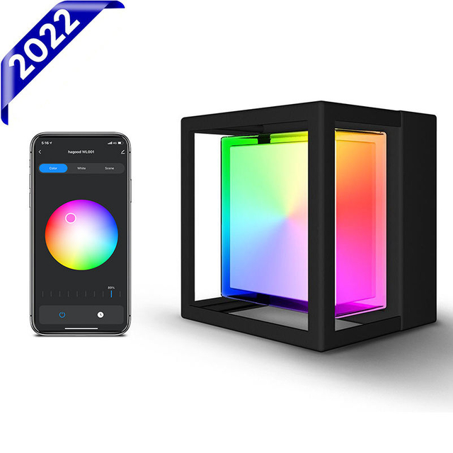 Smart IP65 buitenlamp waterdicht APP Gecontroleerde kunststof tuin waterdichte lamp moderne LED wandlamp wandmontage